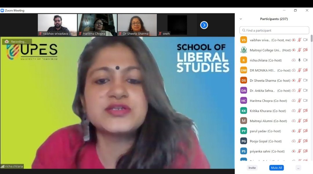 vaibhav4aap's tweet photo. Participated in the "Alumni Meet" #Sanidhya via zoom at @CollegeMaitreyi 
Distinguished alumni has been acknowledged. Lots of wishes to the organisation team and students. https://t.co/TGf5XDYT45