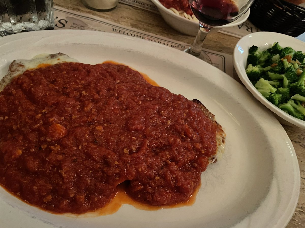 Veal parm at the absolute best @RalphsItalRest last night. First time back since pandemic. #italianfood #phillycuisine #phillydining