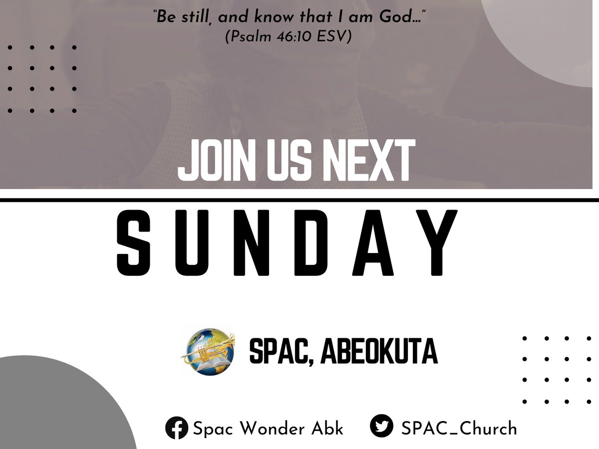 SPAC_Church's tweet photo. This is the Standard, that whenever we gather in His name, signs and wonders follow!
Be ready for another mouth-watering experience!!!️🔥️🔥️🔥
Shalom
#SPACABEOKUTASERVICE
#NxtionFamily
#SPACAbk
#SPAC https://t.co/9UznodEYcx