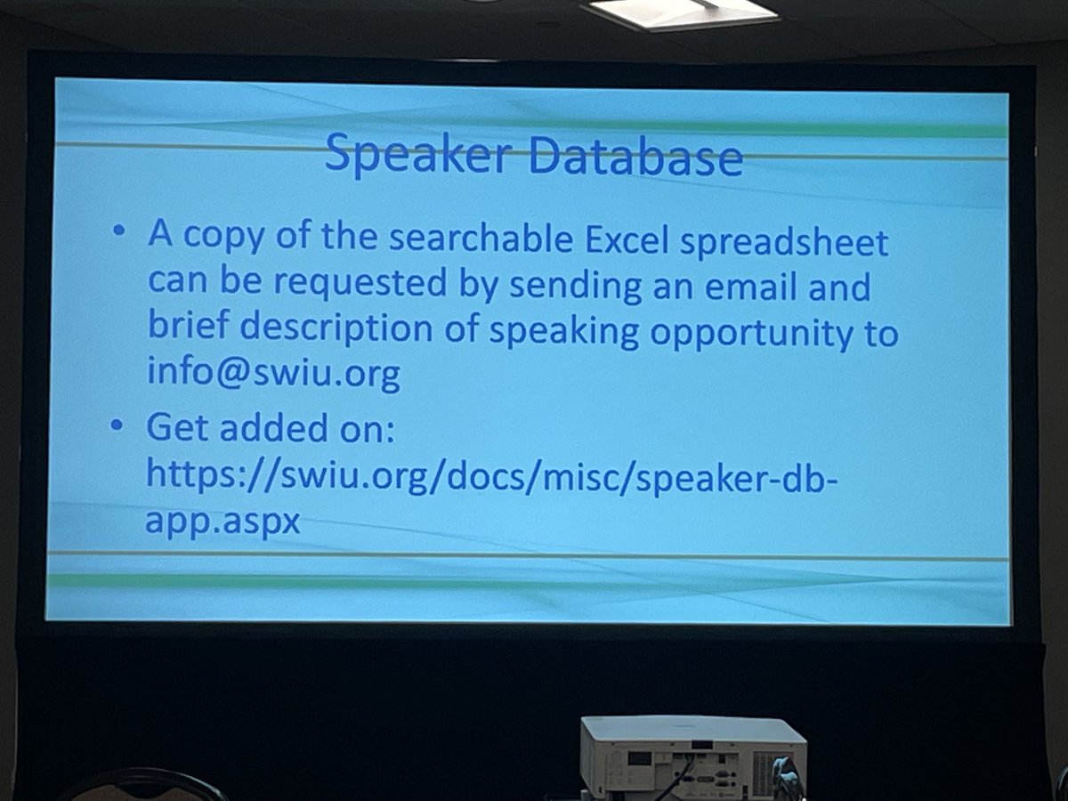 rileyendouro's tweet photo. Swiu meeting at aua. Great resource to find qualified speakers on lots of topics. Get added to the list as a member benefit. #aua22 #swiu https://t.co/hhu9cNOETq