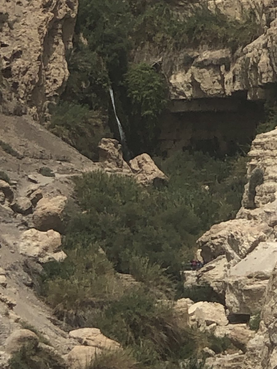 jerry_collins8's tweet photo. Behind us is the cave in which David hid from King Saul. He cut off the hem of his garment and spared his life https://t.co/13Fx9lUIu0