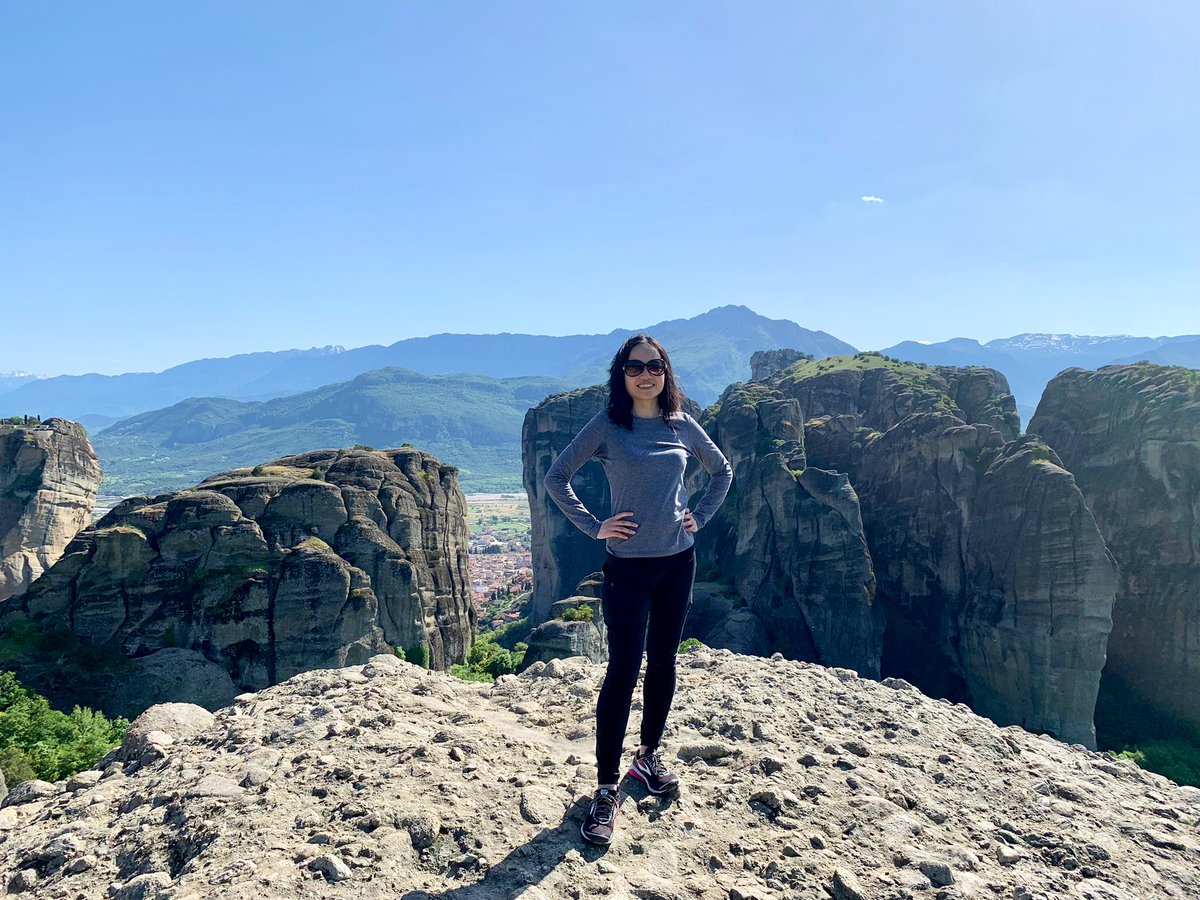 ecatalina's tweet photo. Let’s go to #Greece! #meteora #legpower https://t.co/8Sw6K8Xqq0