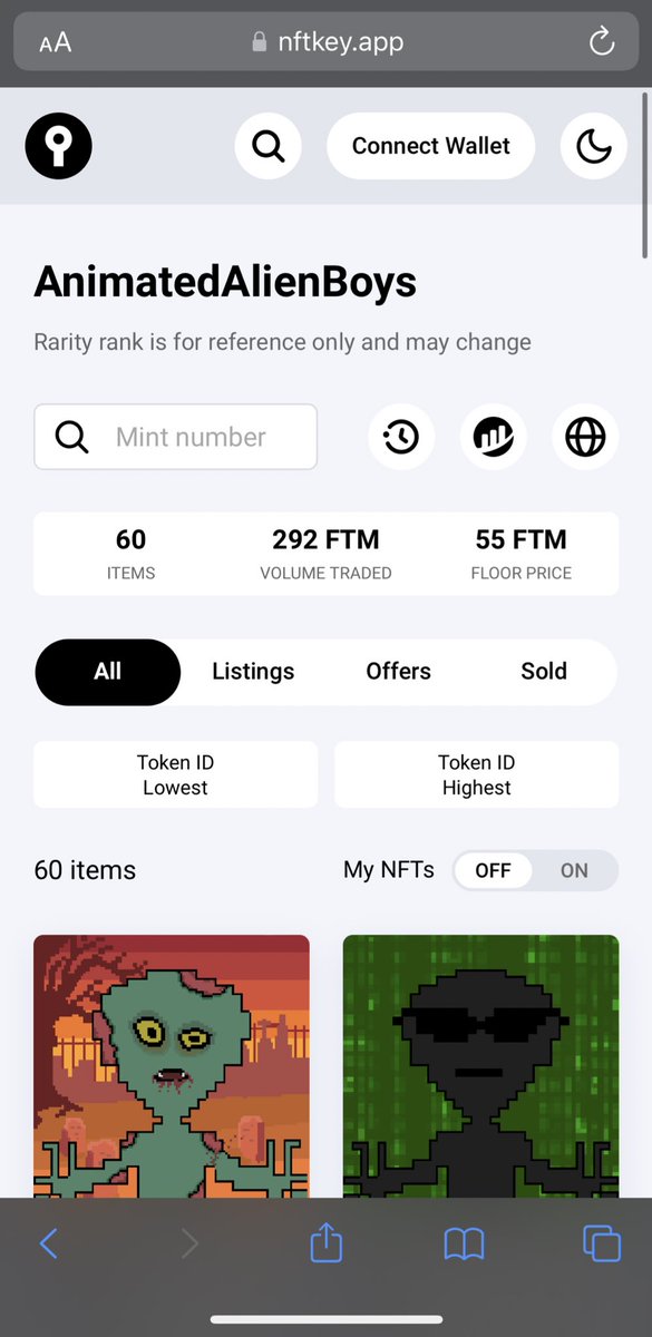 Animated AlienBoys starting to get hot on <a href="/NFTKEY/">NFT Key</a> 🔥🔥🚀

LFG all that happend within 1 day
🧹🧹🧹🧹🧹🧹🧹🧹
$FTM $Fantom $NFT