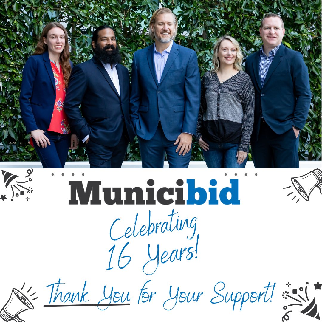 Municibid is turning 16! Thank you to everyone who's made our journey thus far possible - we look forward to continuing to provide you with even more opportunities &amp; items to bid on!

#municibid #auction #anniversary #smallbusiness #customerappreciation