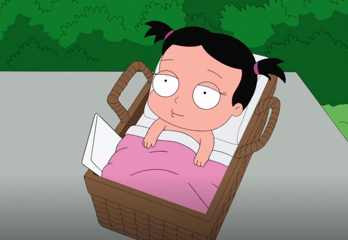 xTanzanitax's tweet photo. #FamilGuy #AnnaLee #Quagmire
Anna Lee is so cute! I'm glad she got a good home!. https://t.co/Uh06u4xhRf