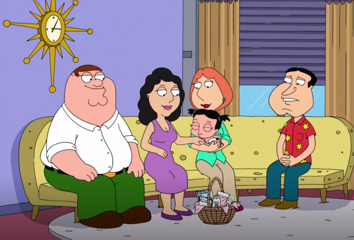 xTanzanitax's tweet photo. #FamilGuy #AnnaLee #Quagmire
Anna Lee is so cute! I'm glad she got a good home!. https://t.co/Uh06u4xhRf