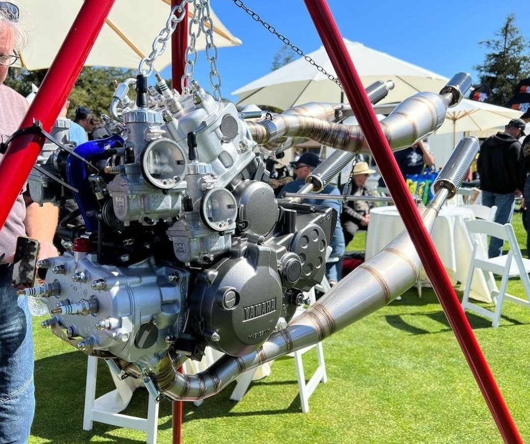 Motorcycles2T's tweet photo. Yamaha RZV500R engine...

#RD500 #RZ500 #FourPipes 

📸IconicMotorcycles IG
https://t.co/u2Ea9D97Do https://t.co/ReKVzVd19b