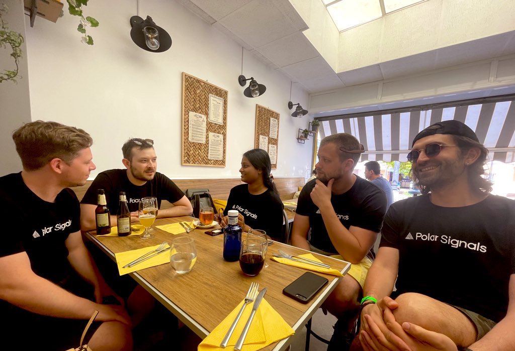 LiliCosic's tweet photo. When you hang out with the @PolarSignalsIO folks this is what you get when you try to take photos:
#psweekend https://t.co/opg3LsdNZK