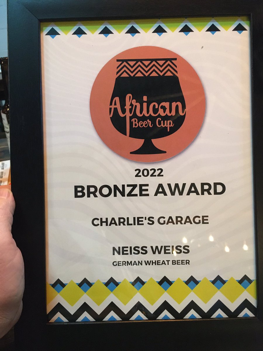 We got a bronze medal for our Neiss Weiss at the <a href="/AfricanBeerCup/">African Beer Cup</a> #ABC2022
