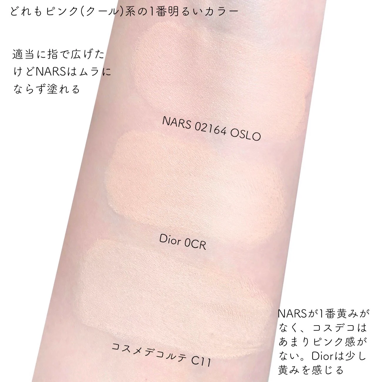 Dior ハイライト、NARSチーク、デコルテファンデ まるい on X: 