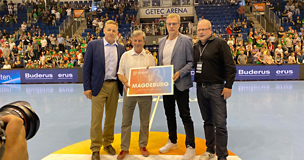 Unterwegs mit Vorfreude auf die U21-WM im nächsten Jahr! 🥳

Mit Berlin und Magdeburg sind die deutschen Ausrichterstädte des Turniers neben Hannover komplett! 🤩

#PlaytheFuture #WIRIHRALLE #aufgehtsDHB #handball