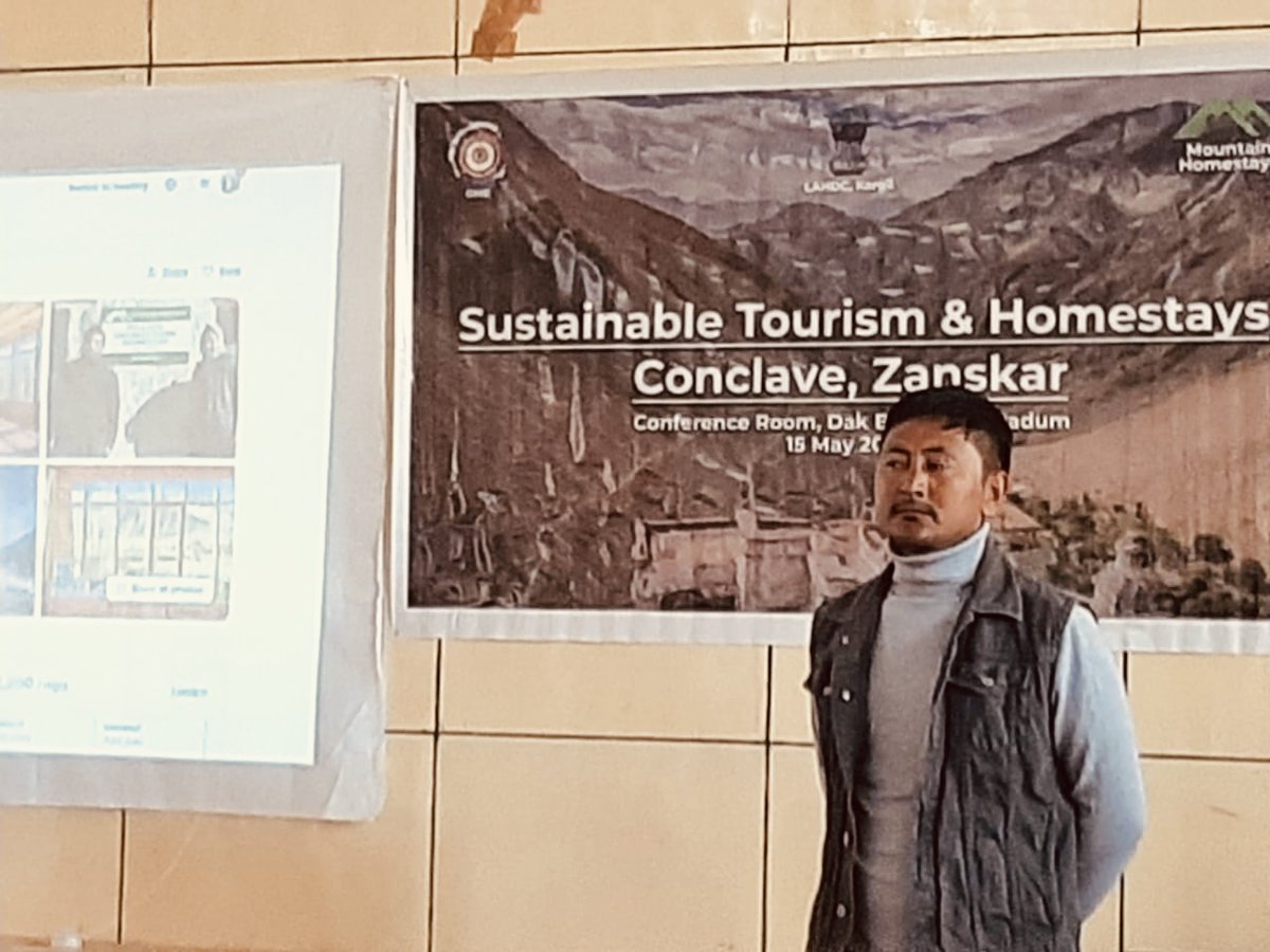 mh_connect's tweet photo. Homestays Conclave was held in Padum, Zanskar by Mountain Homestays to introduce importance of sustainability, adaption to climate resilient technologies  and local immersive experience for travellers coming to Zanskar. @Breathedreamgo @Tourism4SDGs @sorigzinam @shivya @FTTourism https://t.co/dTApT76kX6