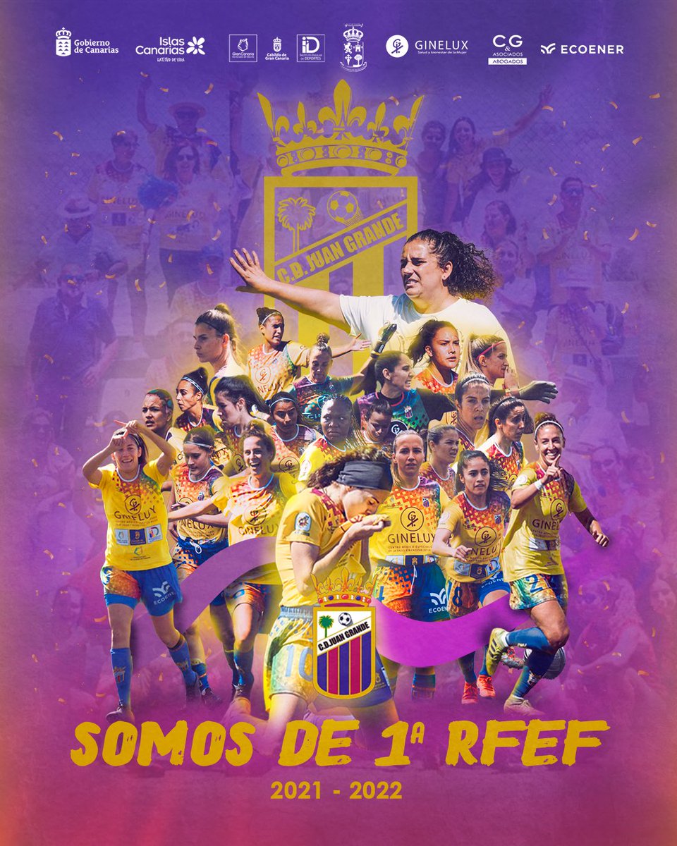¡ SIN LÍMITES, así son ellas ! 💛💜

¡GRANDE EQUIPO, MÁS QUE MERECIDO! 🎉🎉

Va por ustedes afición, siempre por estar al otro lado de la energía que ayudó siempre 🙌🏻🤩

¡SOMOS DE PRIMERA RFEF!