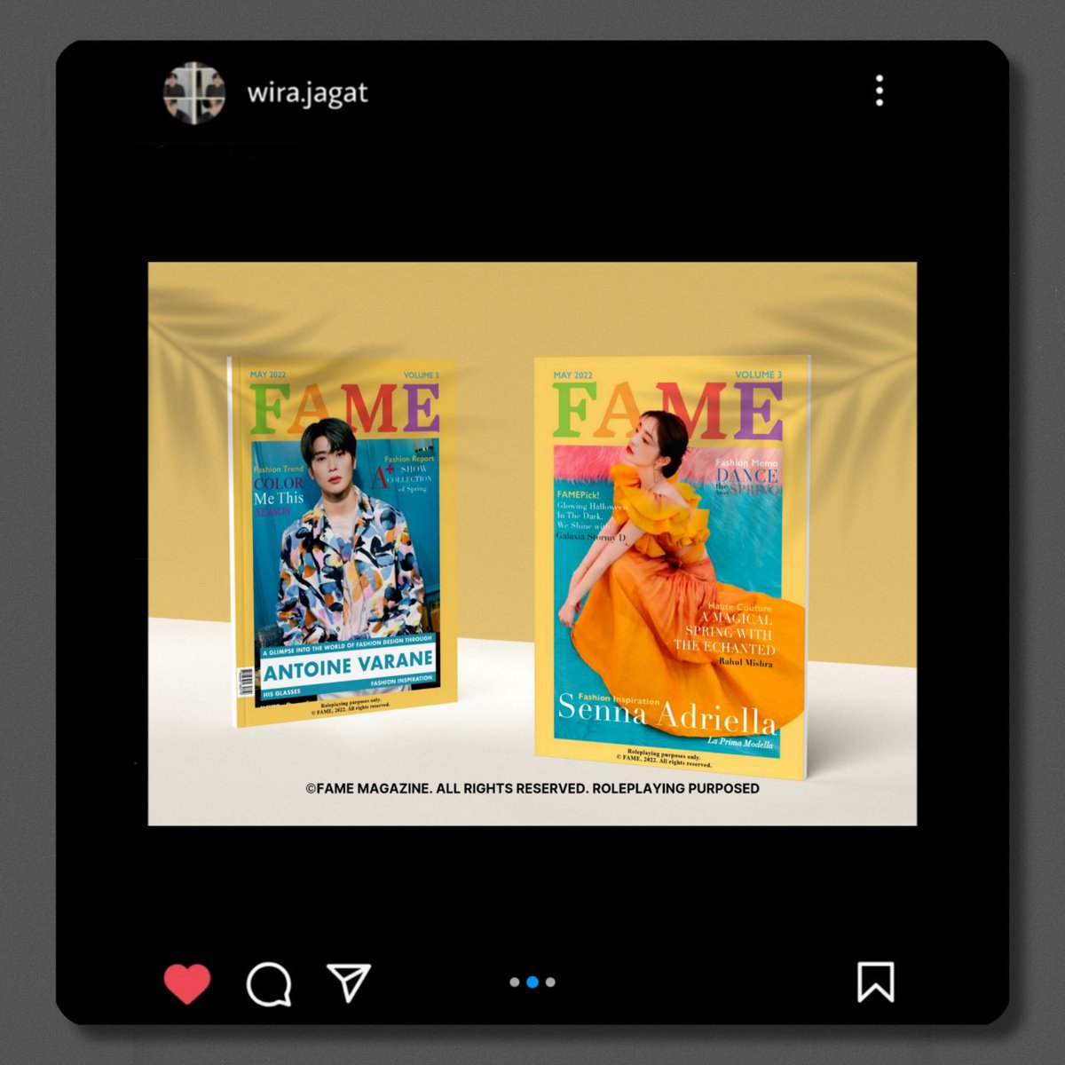 kanasthara's tweet photo. ㅤ
ㅤ
 𝗜𝗡𝗦𝗧𝗔𝗚𝗥𝗔𝗠 

𝙬𝙞𝙧𝙖.𝙟𝙖𝙜𝙖𝙩  FAME Magazine Vol.3 udah keluar loh! Siapa yang penasaran... 𝘮𝘰𝘳𝘦
ㅤ
ㅤ https://t.co/VIpSNsXZOH