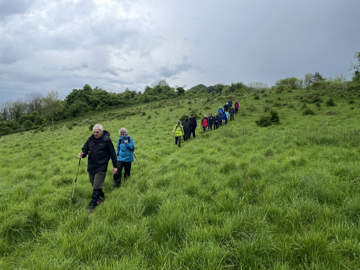 A bit of a damp day but very happy to host Tisbury Footpath Club on a guided tour around our #WWI camps and badges this morning. #RoyalWarwicks #Shiny7th <a href="/HeritageFundUK/">The National Lottery Heritage Fund</a> @CranborneChase