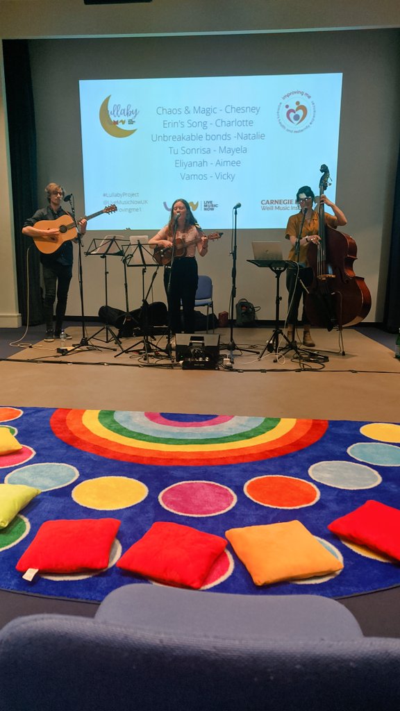 Rehearsal underway at @World_Museum Liverpool for our #LullabyProject celebration event @Improvingme1 @LiveMusicNowUK - made the mistake of forgetting the tissues! Our musicians have worked with 6 mums to create beautiful lullabies for their babies @carnegiehall