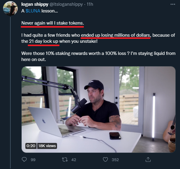 duonine's tweet photo. Remember folks, when a lock is involved, it's a TRAP!

Expect to lose all your money when you lock your tokens for x days. 

Ask yourself, "if I lock my tokens and I lose all my money, would I still do it? Is the risk worth it?"

If yes, proceed at your own risk. https://t.co/TxwFVQervh