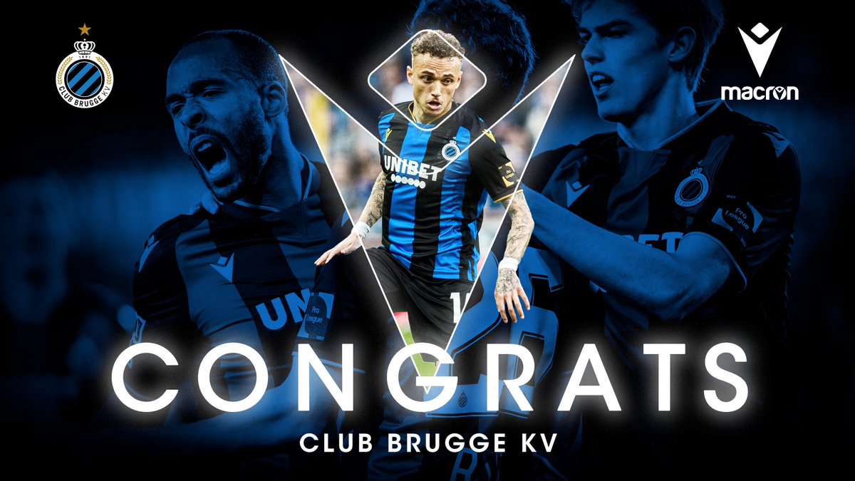 MacronSports's tweet image. Belgian First Division reigning champions retains the title for the third year running💥
Congratulations @ClubBrugge on another excellent season!

#WorkHardPlayHarder