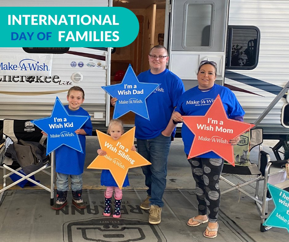Family is one of the most important things to have in your life - both the families we're born into &amp; ones we create. In some cases, we get to work @ a place that resembles a family. That's the case here @ MAWC as we grant life-changing wishes. #InternationalDayOfFamilies