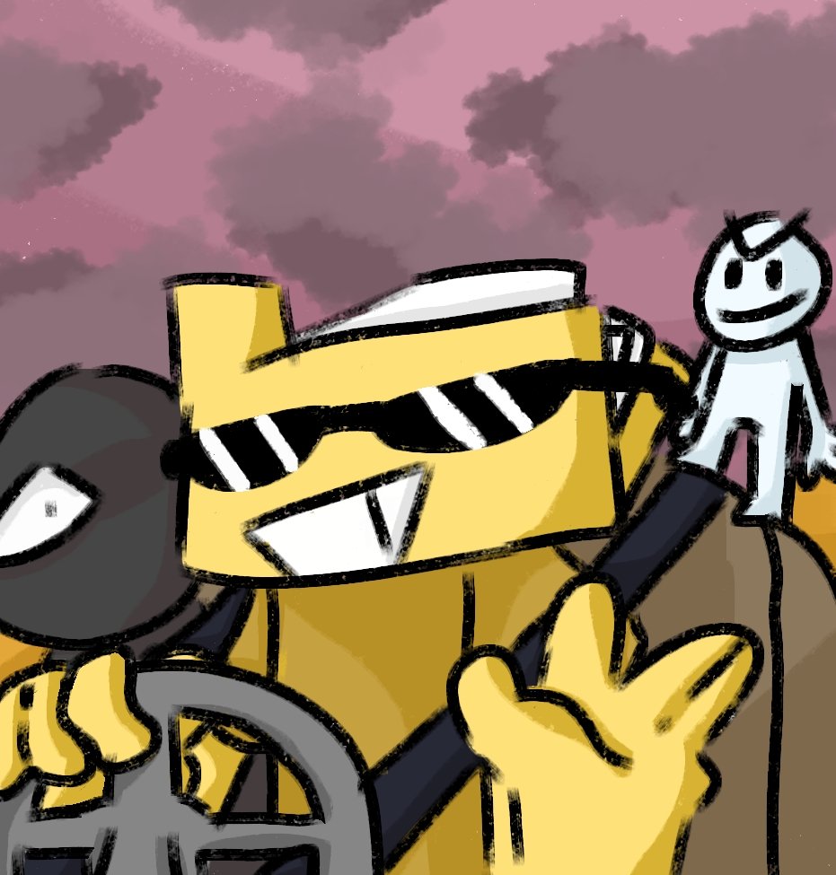 goodbyel_l's tweet photo. For @wildythomas1233 
(Yep I drew them again! But my style improved a bit!)

#drawing #ibispaintx #digitalart #fnfbobweek #bobweek #fnfbob #fnflittleman #littlemanfnf #fnfron #fnffanart https://t.co/Vdaz3r0oWj