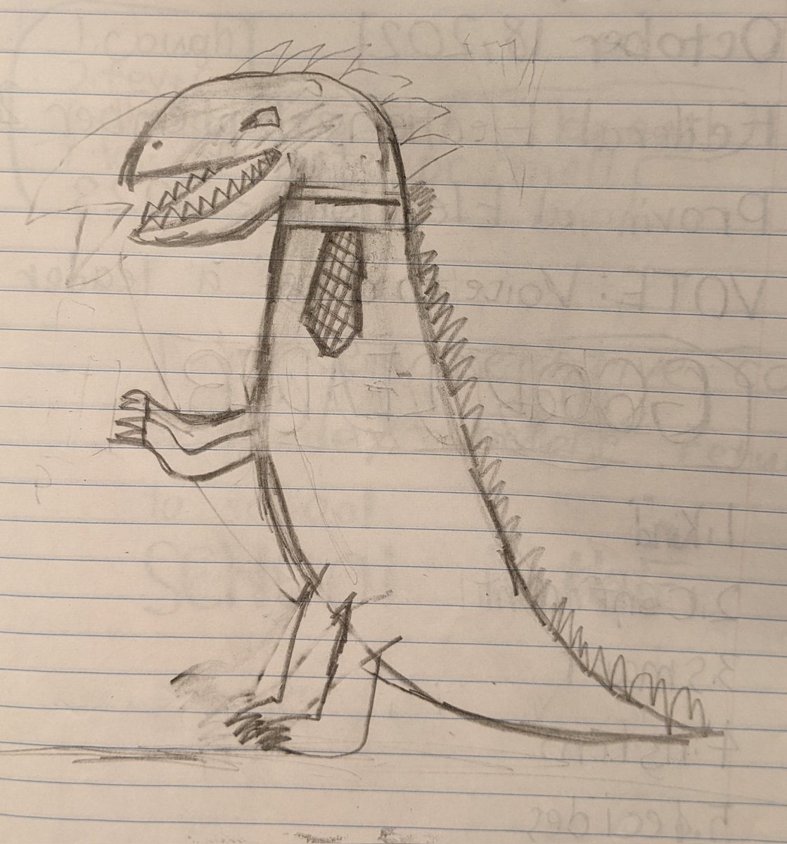 Love these sketches of Sohi Saurus.