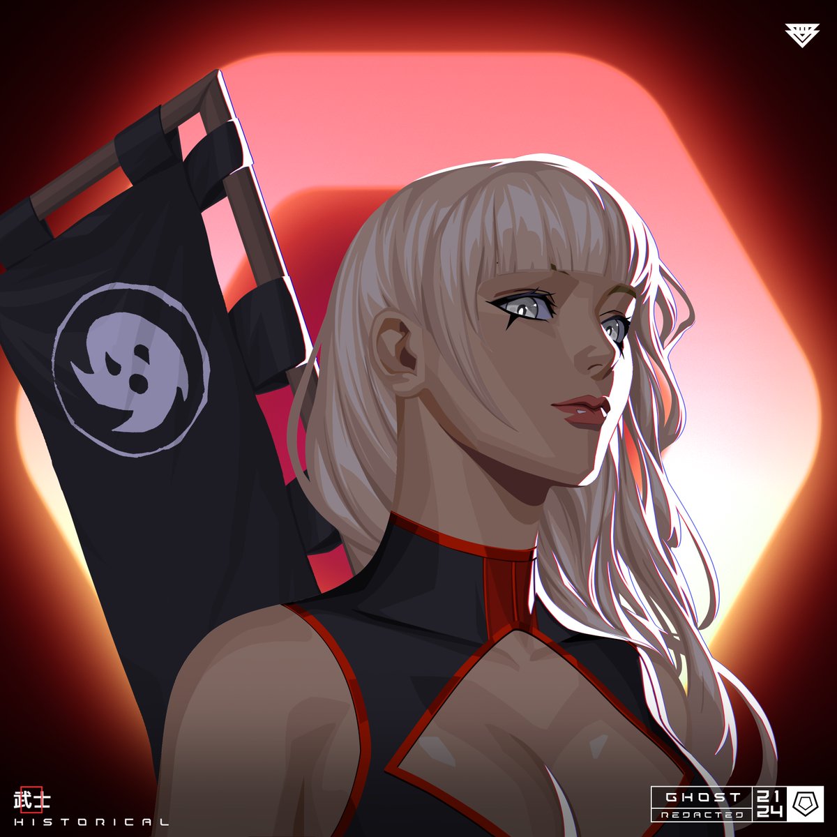 Beyza_nft's tweet photo. After many emotional hours of searching for my forever-ghost, I can finally say I found her. I love the red &amp; black combo, her booーI mean, eyes, she's perfect. Not only is she a PFP that resonates with me, but something that'll forever accompany me through my WEB3 journey 🤍 https://t.co/zGn1svTjv7