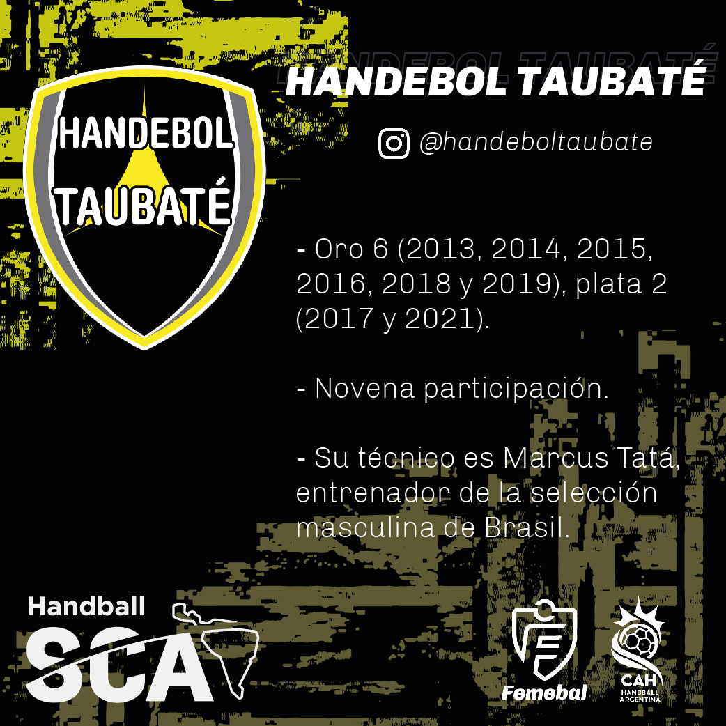 🇧🇷 Hoy es el turno de los equipos brasileros, grandes protagonistas en estos torneos continentales.

◾ <a href="/ecpinheiros/">Pinheiros</a> 
◾ @handeboltaubate