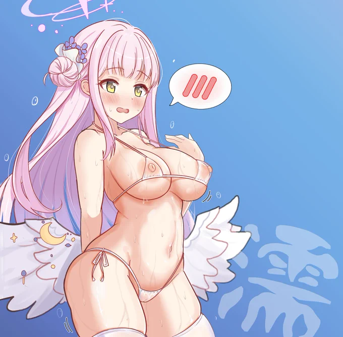 ブルアカ絵 ミカちゃん(マイクロビキニ 