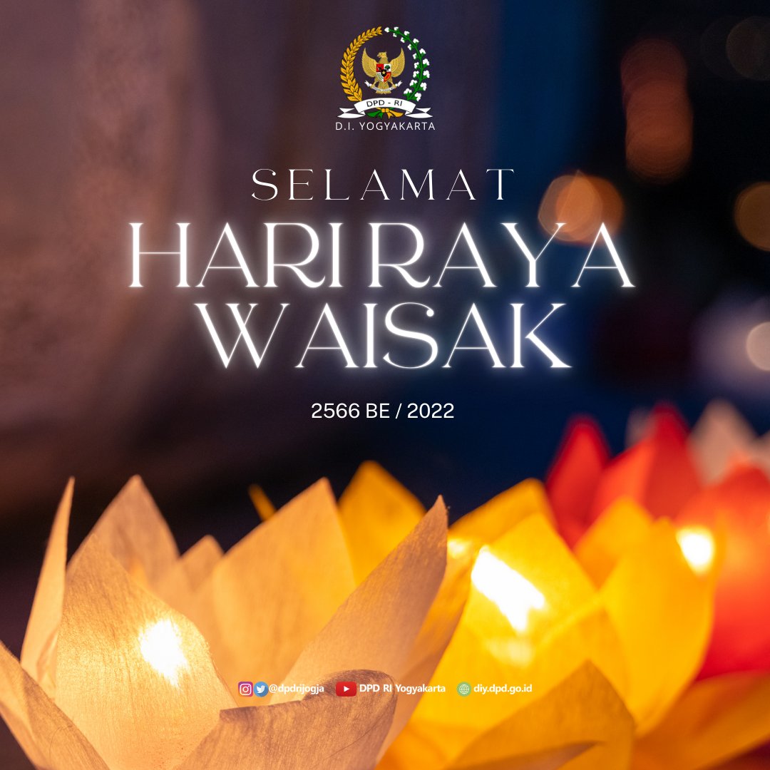 Mari melakukan kebaikan dlm kehidupan sehari-hari, penuh kasih &amp; peduli dgn sesama menjadi jalan kebijaksanaan menuju kebahagiaan sejati.
Selamat memperingati Hari Raya Waisak,smg membawa kedamaian, ketentraman, kebahagiaan &amp; keberkahan utk kita semua. 

#hariwaisak2022 #dpdridiy