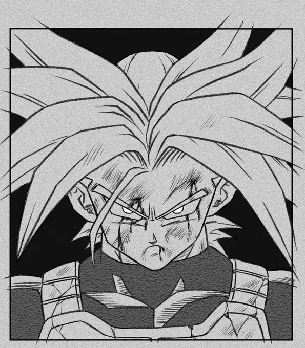 #スーパーサイヤ人
トランクス

#目力ボロボロシリーズ
第12弾 

#ドラゴンボール #ドラゴンボールイラスト 
#dragonball #dragonballart #スーパートランクス #スーパーサイヤ人 #神速の鷹 
