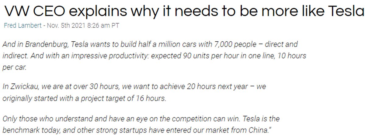 1) EmployeesOver the past 5 years, Tesla grew deliveries by 9.1x while headcount grew only 2.6xHigher production automation/efficiency & online sales mix combined with optimized service (i.e. mobile fleet) helps the business scale with low incremental labor costs