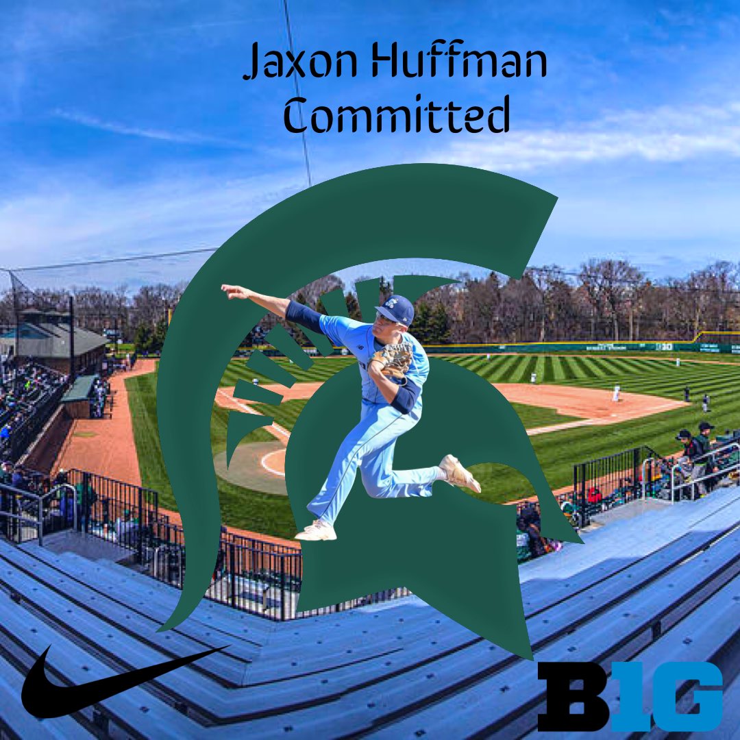 Jaxon Huffman (@huffman_jaxon) on Twitter photo I’m very excited to announce that I will be continuing my academic and baseball career at Michigan State University! I want to thank everyone who has pushed me and helped me make it to this point! Go Green! <a href="/BossJake/">Jake Boss</a> <a href="/SikesGraham/">Graham Sikes</a> <a href="/MSUBaseball/">Michigan State Baseball</a> <a href="/Shores_Baseball/">Mona Shores Baseball</a> @PBRMIScout I’m very excited to announce that I will be continuing my academic and baseball career at Michigan State University! I want to thank everyone who has pushed me and helped me make it to this point! Go Green! <a href="/BossJake/">Jake Boss</a> <a href="/SikesGraham/">Graham Sikes</a> <a href="/MSUBaseball/">Michigan State Baseball</a> <a href="/Shores_Baseball/">Mona Shores Baseball</a> @PBRMIScout