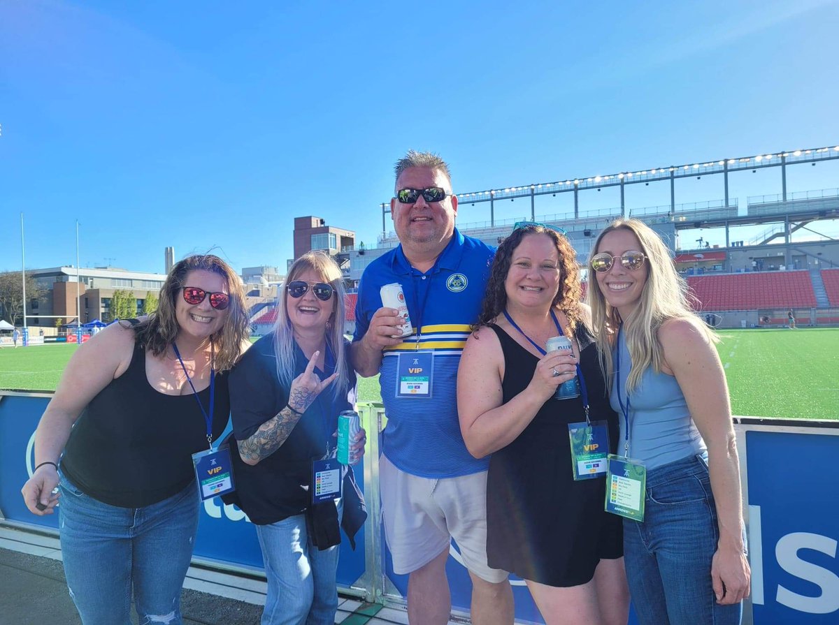 BrianNS's tweet photo. Chantal Andrée Krawetz  birthday weekend! Toronto Arrows Rugby game! https://t.co/TrxzV7aVXn