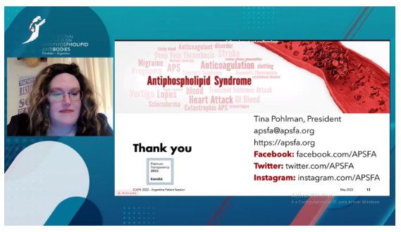 LupusCordoba's tweet image. Reunión para pacientes, en marco del Congreso Internacional de Anticuerpos Antifosfolipidos  - ICAPA 2022.
Muchas gracias a la Dra. Paula Alba, Dra. Alejandra Babini, Dra. Maria Alicia Lázaro por tan importante invitación.

#Icapa2022