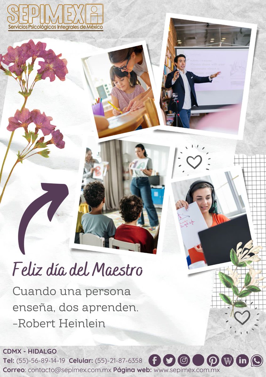 SEPIMEX's tweet photo. Gracias a las personas que tienen vocación por compartir conocimientos, pero sobre todo a quienes nos permiten enriquecer nuestro potencial y nos ayudan a ser cada día una mejor versión de nosotros mismos. 

¡Felicidades a los maestros y maestras que transforman nuestra vida! https://t.co/0ZUB9tdPFr