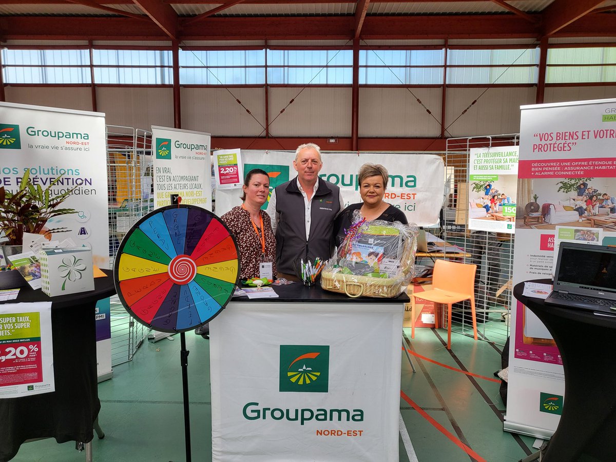02_nadege's tweet photo. 2 superbes journées au salon de l'habitat à Vervins, merci aux Élus et Collaborateurs de Groupama présents et pour l'animation sur le stand. https://t.co/5lQg73vy0K