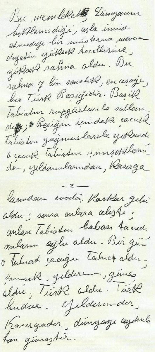 TÜRK NEDİR ? Atatürk’ün kendi el yazısı ile verdiği cevap : #TÜRK #ATATÜRK #NEMUTLUTÜRKÜMDİYENE
