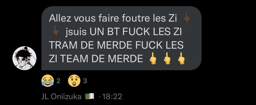 ArobaseRaid's tweet photo. Communiquer officiel:
- la team ZI va porter plainte suite au propos haineux de @Oniizukafc
« c’est honteux » affirme @AlioJo4 https://t.co/se9j1TNAzR