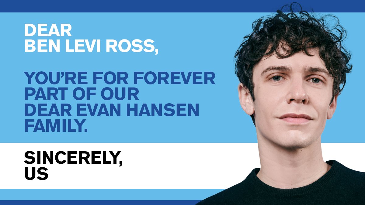 DearEvanHansen's tweet photo. Dear Ben Levi Ross... https://t.co/5WD6nL7Ch6