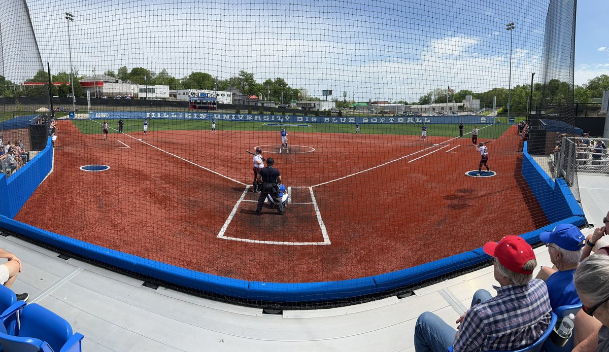 MarkPearsonTV's tweet photo. With a win today, the @millikinsb team would claim their first ever @NCAADIII Tournament Regional Championship.

We’ll have a full report this evening on @wandtvnews. https://t.co/21a6jg86QD