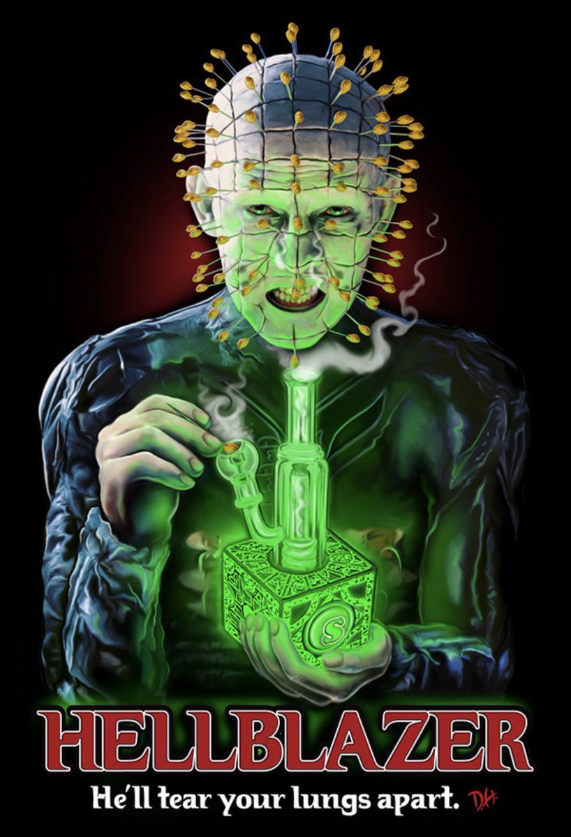 clarkadoodle's tweet photo. Horror + Weed by Dane Holmquist 
#CannabisCommunity #StonerFam #WeedLovers #HorrorMovies #HorrorCommunity https://t.co/K0Ou3erOLq