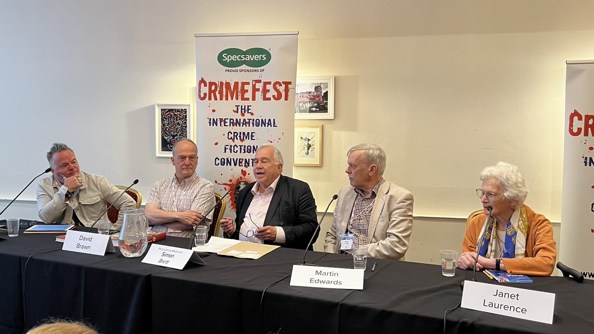 Neil Daws MBE (@neildaws59) on Twitter photo Great The Golden Age panel <a href="/CrimeFest/">CrimeFest</a>: Simon Brett, David Brawn <a href="/TheSpellChequer/">David Brawn</a>, Janet Laurence <a href="/makecrimepay/">Janet Laurence</a>, @FreeatLastTV’s Barry Ryan (if you’re looking for books to film…😉) & <a href="/medwardsbooks/">Martin Edwards</a> (thank you again for allowing me to contribute to <a href="/The_CWA/">The Crime Writers’ Association</a> The Music of the Night) Great The Golden Age panel <a href="/CrimeFest/">CrimeFest</a>: Simon Brett, David Brawn <a href="/TheSpellChequer/">David Brawn</a>, Janet Laurence <a href="/makecrimepay/">Janet Laurence</a>, @FreeatLastTV’s Barry Ryan (if you’re looking for books to film…😉) & <a href="/medwardsbooks/">Martin Edwards</a> (thank you again for allowing me to contribute to <a href="/The_CWA/">The Crime Writers’ Association</a> The Music of the Night)