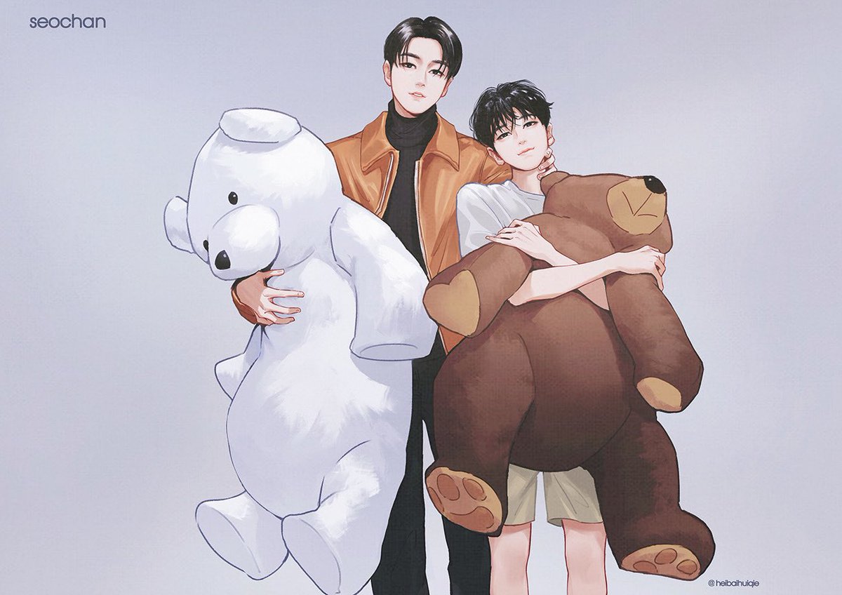 Heibaihuiqie's tweet photo. 补两张🐻🐻‍❄️

 #솸찬 #SemanticError #팡푸 #Suamchan https://t.co/FuYLmIn3Zi