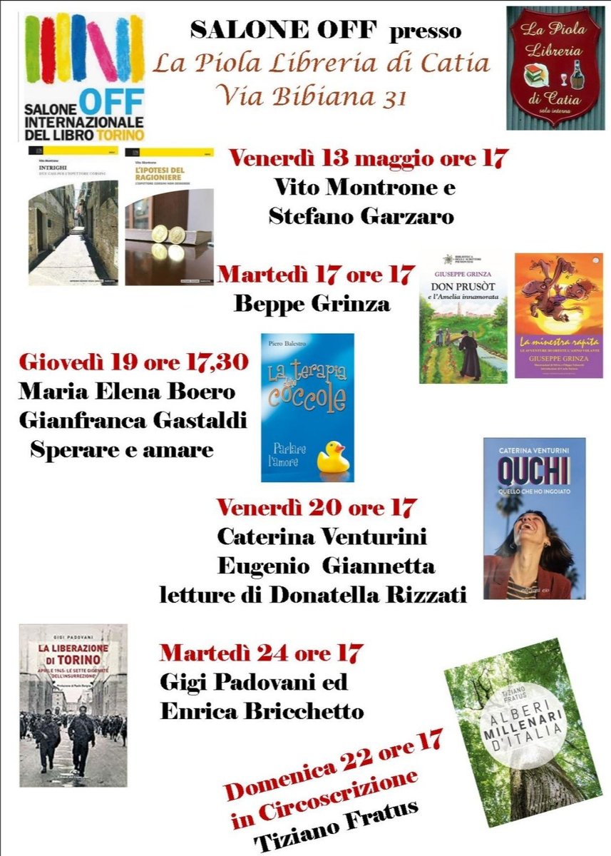 Piolalibreria's tweet photo. Vi aspettiamo in #piolalibreria e domenica 22 maggio presso la #circoscrizione5 https://t.co/fTvM1iO01s