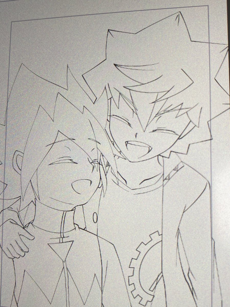 線画終わったーー!!!!!次の作業フェイズ!!!!! 