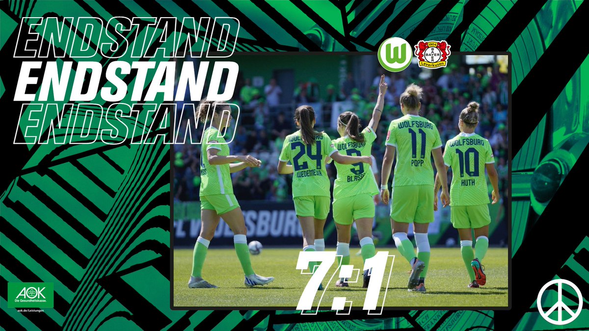 VfL_Frauen's tweet photo. Was für ein Abschluss! Ihr macht uns so stolz, ihr macht uns so glücklich! Danke für diese sensationelle Bundesliga-Saison! 👏💚🔥

Und jetzt MEISTERPARTY!!! 😍

#WOBB04 #VfLWolfsburg https://t.co/P0803FCUFc