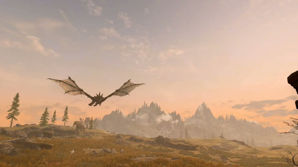Happdragon's tweet photo. Love this dragon! 🥰
#Zarngaming #Skyrim #SkyrimMods #TheCapturedCollective #VirtualPhotography #Pnkfam #PhotoMode #elderscrolls #Dragons #GamerGram #VPRT #VGPUnite #VGPNetwork #VPEclipse https://t.co/Su9EkNNJzT