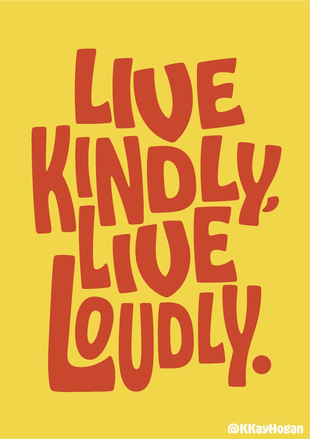 OneMinuteBriefs's tweet photo. OMB @KindlyLoudly #LiveKindlyLiveLoudly Brief 3rd place: @kkayhogan 

Winning a set of Live Kindly Live Loudly cards, tea towel and mug, featuring designs by Ruby's friends. https://t.co/L2qkXXXK3j