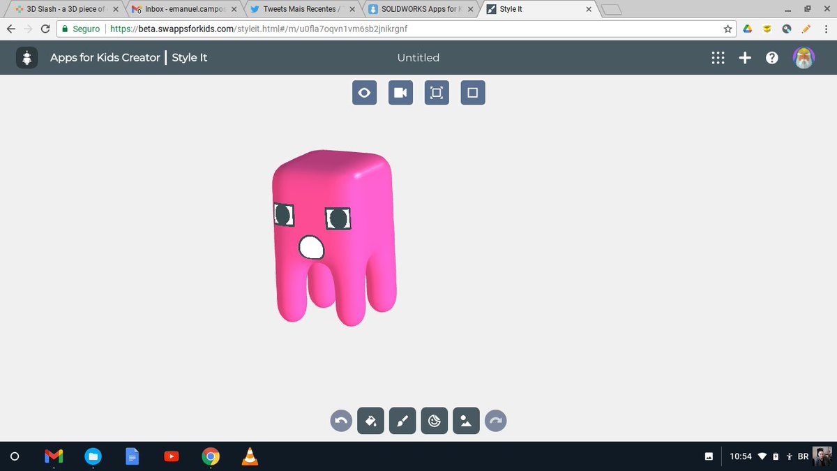 oicampos1's tweet photo. Outro modelador que funciona é o SolidWorks Apps for kids, que faz a tarefa, ainda que o quem desenha tenha falhado e esse Gasty parece mais um dente enfadado ou bocejando. #swappsforkids https://t.co/pOKlwF7Tdd