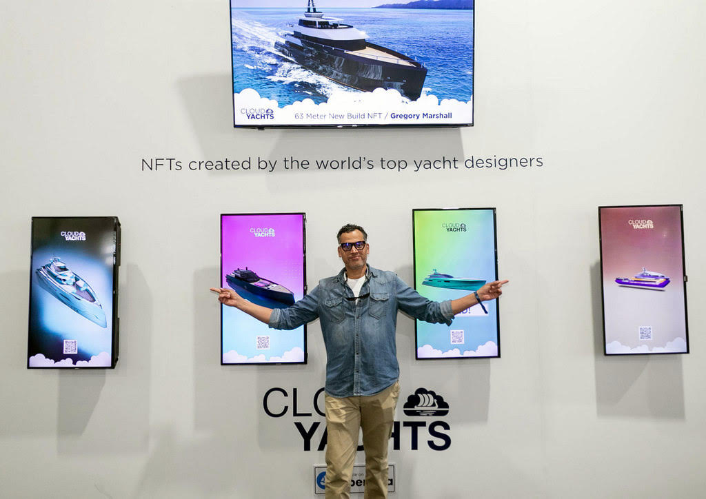 CloudYachts's tweet photo. Where it all began - First Drop Miami Yacht Show 2022
@TheYachtGuyOFCL @joshvaloes @denisonyachting 
#NFT #YACHTS https://t.co/C3A5Yg8Q83